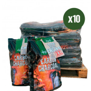 10 X CARBÓN DE ENCINA XXL 10KG
